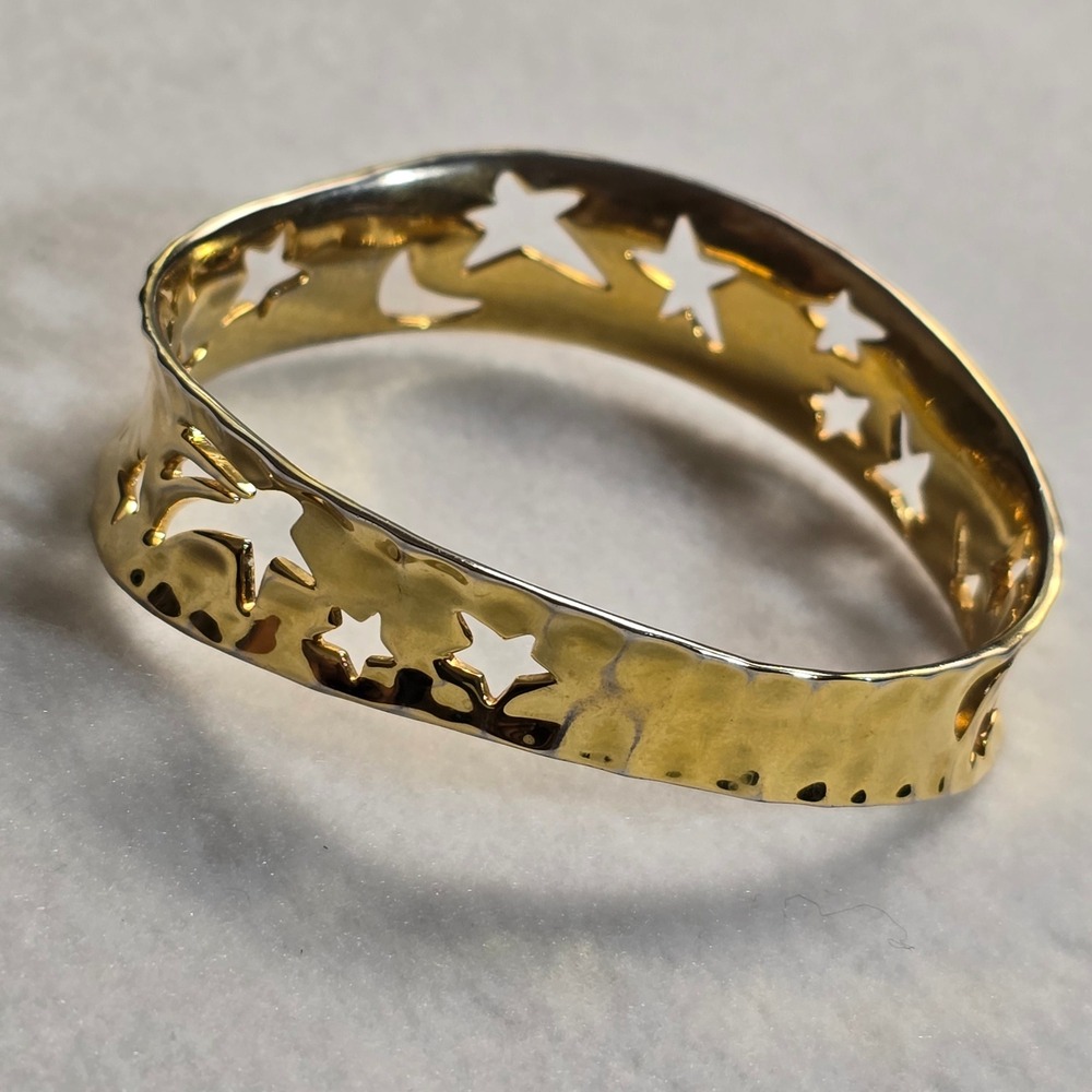 Andy Warhol RLM Bracelet So Many Stars Robert Lee Morris Gold Tone Celestial - Picture 12 of 16